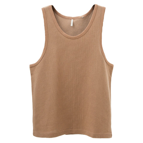 Sunflower Mesh Tank Top Khaki 2028 Degli Uberti